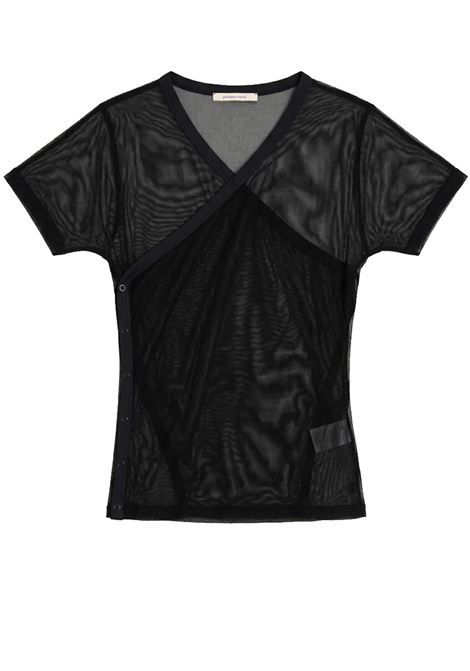 top olimpia mesh donna nero PALOMA WOOL | WD6203999